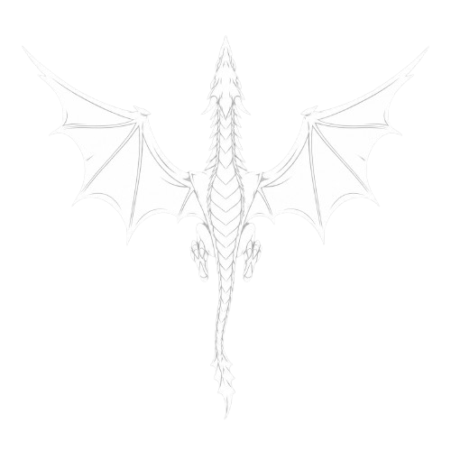 Dragon blanc vu du dessus